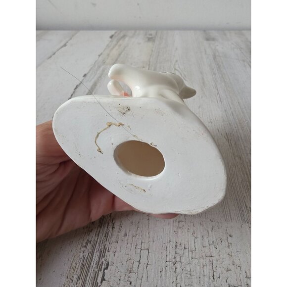 Ceramic vintage ghost Halloween decor shabby chic white - Picture 7 of 7